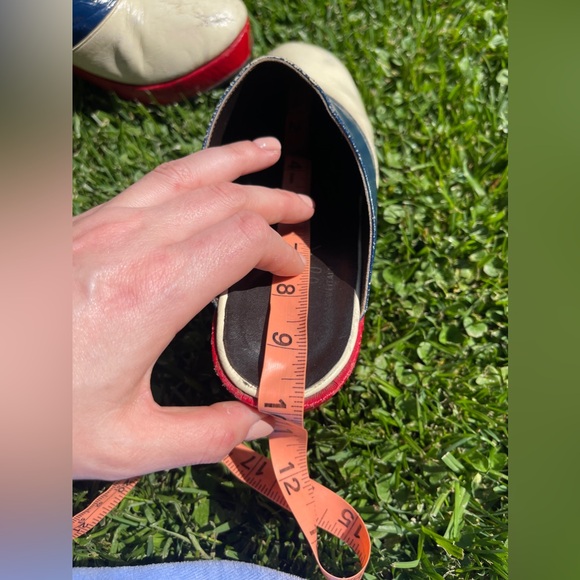 70s Vintage Red White and Blue Platform Clogs - Picture 10 of 14